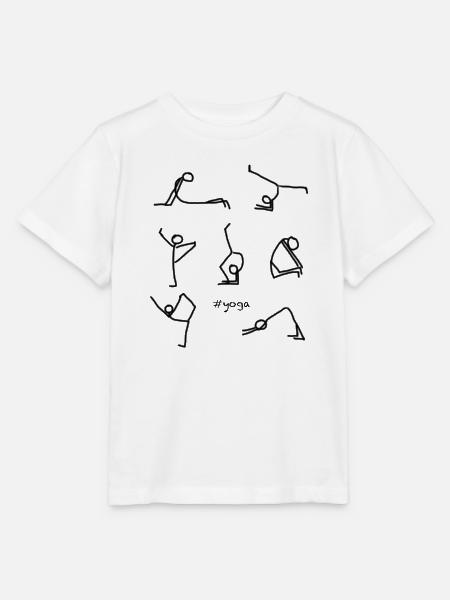 yoga - Stanley/Stella Kinder T-Shirt MINI CREATOR  - Weiß