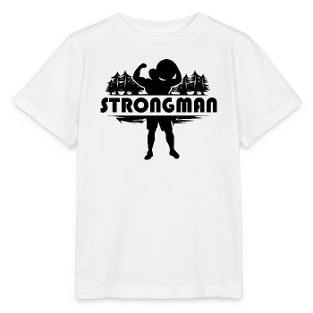 homme fort nature homme fort pierre symbole pouvoir - T-shirt bio MINI CREATOR Stanley/Stella Enfant - blanc - Devant - Maike (125cm)