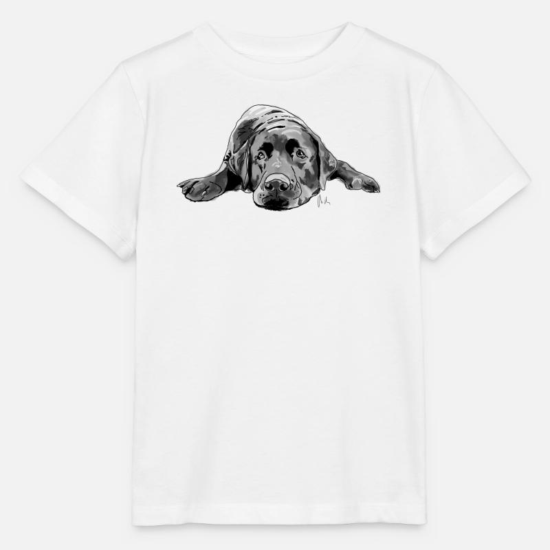 Labrador - T-shirt bio MINI CREATOR Stanley/Stella Enfant - blanc