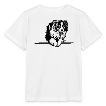 Australian Shepherd - T-shirt bio MINI CREATOR Stanley/Stella Enfant - blanc - Devant - Maike (125cm)