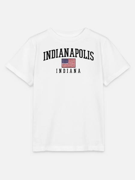 Indy Pride Flaggenlook Indiana - Stanley/Stella Kinder T-Shirt MINI CREATOR - Weiß