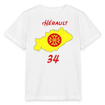 Hérault - Stanley/Stella Kinder T-Shirt MINI CREATOR  - Weiß - Vorne - Maike (125cm)