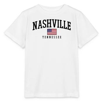 Nashville Tennesee - T-shirt bio MINI CREATOR Stanley/Stella Enfant - blanc - Devant - Maike (125cm)