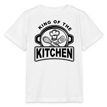 King of the Kitchen - Coole Köche und Hausmänner - Stanley/Stella Kinder T-Shirt MINI CREATOR  - Weiß - Vorne - Maike (125cm)