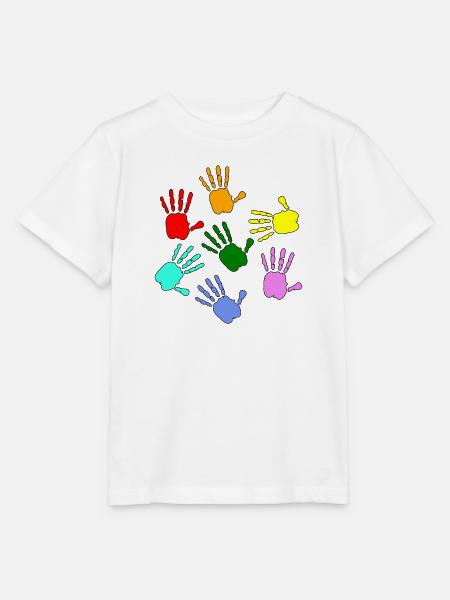 Hände Malen Kids - Stanley/Stella Kinder T-Shirt MINI CREATOR  - Weiß