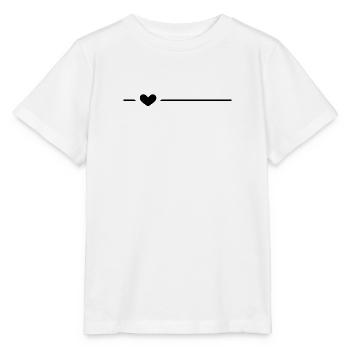Ligne Cœur Noir - T-shirt bio MINI CREATOR Stanley/Stella Enfant - blanc - Devant - Maike (125cm)