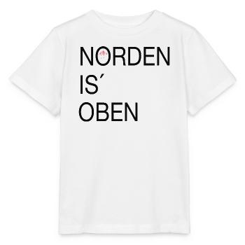 Norden is oben - Stanley/Stella Kinder T-Shirt MINI CREATOR  - Weiß - Vorne - Maike (125cm)