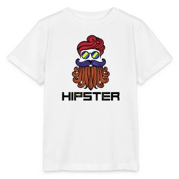 Beard Hipster Disant Barbe Coiffure Barbe Porteur de Barbe - T-shirt bio MINI CREATOR Stanley/Stella Enfant - blanc - Devant - Maike (125cm)