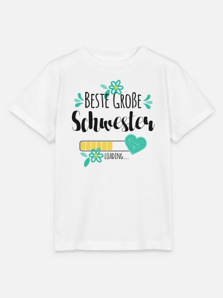 Beste Große Schwester Loading - Stanley/Stella Kinder T-Shirt MINI CREATOR  - Weiß