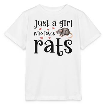 Ratte Ratten - Stanley/Stella Kinder T-Shirt MINI CREATOR  - Weiß - Vorne - Maike (125cm)