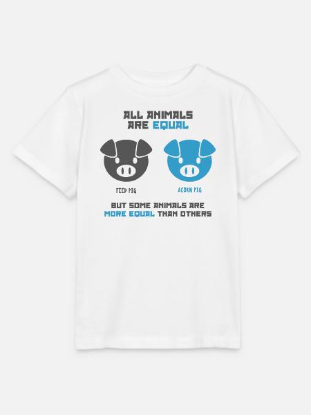 Futterschwein, Eichelschwein - Stanley/Stella Kinder T-Shirt MINI CREATOR  - Weiß