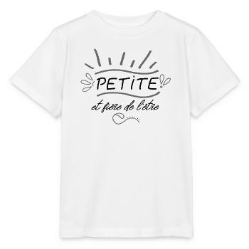 petite et fière de l'être - T-shirt bio MINI CREATOR Stanley/Stella Enfant - blanc - Devant - Maike (125cm)