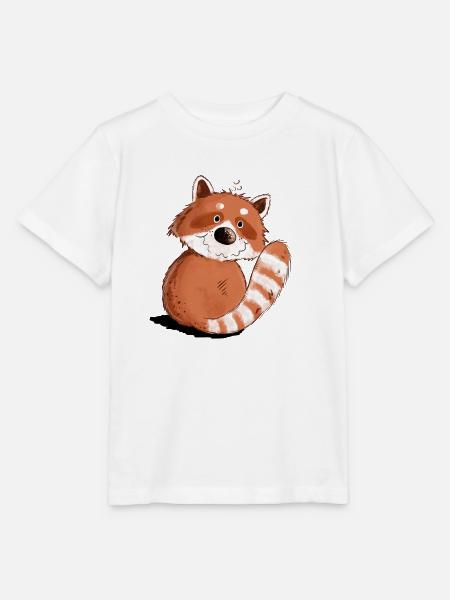 Drolliger Roter Panda I Wildtier - Stanley/Stella Kinder T-Shirt MINI CREATOR - Weiß