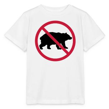 Bouclier interdit d’ours - T-shirt bio MINI CREATOR Stanley/Stella Enfant - blanc - Devant - Maike (125cm)