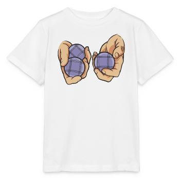Boules de boule pour Bouler Boules Boulekugel - T-shirt bio MINI CREATOR Stanley/Stella Enfant - blanc - Devant - Maike (125cm)