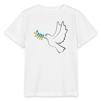 Colombe de la Paix Ukraine - T-shirt bio MINI CREATOR Stanley/Stella Enfant - blanc - Devant - Maike (125cm)
