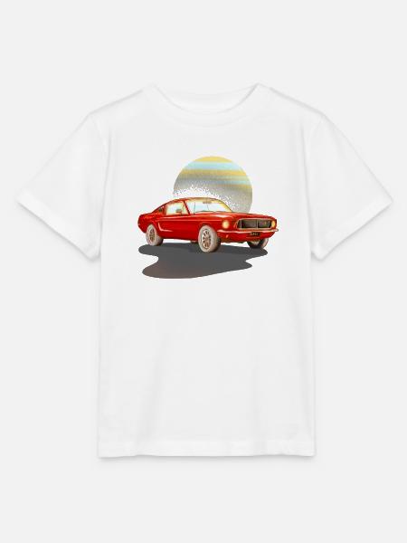 Auto rotes Auto - Stanley/Stella Kinder T-Shirt MINI CREATOR - Weiß