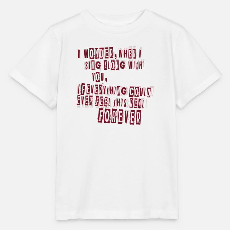 Everlong Lyrics - Stanley/Stella Kinder T-Shirt MINI CREATOR  - Weiß