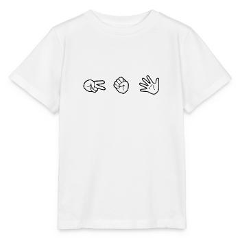 Scissors Stone Paper - Stanley/Stella MINI CREATOR Kids’ T-Shirt - white - Front - Maike (125cm)