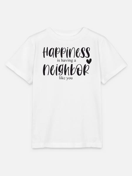 Nachbar Nachbarschaft Glück Bedanken Geschenk - Stanley/Stella Kinder T-Shirt MINI CREATOR  - Weiß