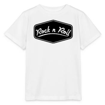 Rock n Roll Schild Shape - Stanley/Stella Kinder T-Shirt MINI CREATOR  - Weiß - Vorne - Maike (125cm)