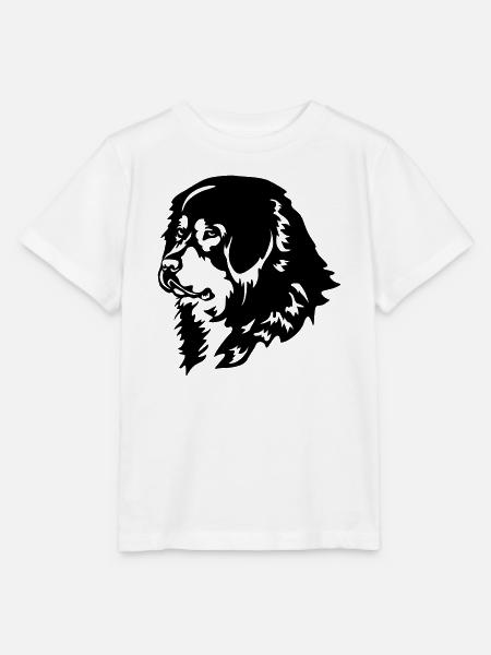 Tibetdogge Kopf - Stanley/Stella Kinder T-Shirt MINI CREATOR - Weiß