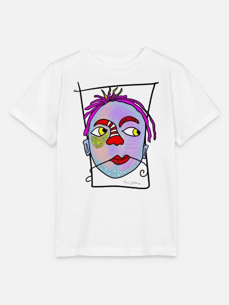 Nebula Gesichtsdruck - Stanley/Stella Kinder T-Shirt MINI CREATOR - Weiß