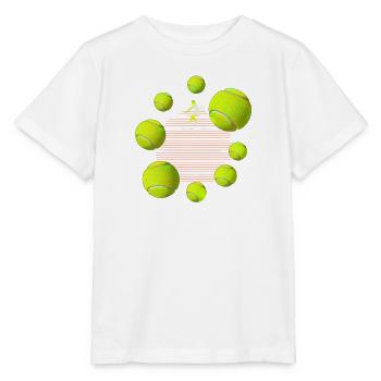 Tennisball - Stanley/Stella Kinder T-Shirt MINI CREATOR  - Weiß - Vorne - Maike (125cm)