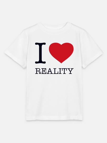 I LOVE REALITY - Stanley/Stella Kinder T-Shirt MINI CREATOR - Weiß