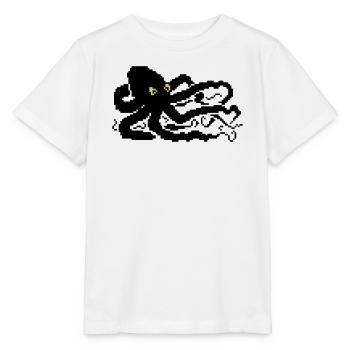8bit pixel octopus - Stanley/Stella Kinder T-Shirt MINI CREATOR  - Weiß - Vorne - Maike (125cm)