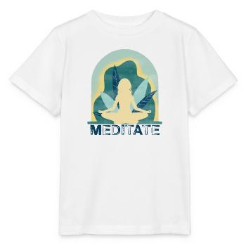 Yoga - T-shirt bio MINI CREATOR Stanley/Stella Enfant - blanc - Devant - Maike (125cm)