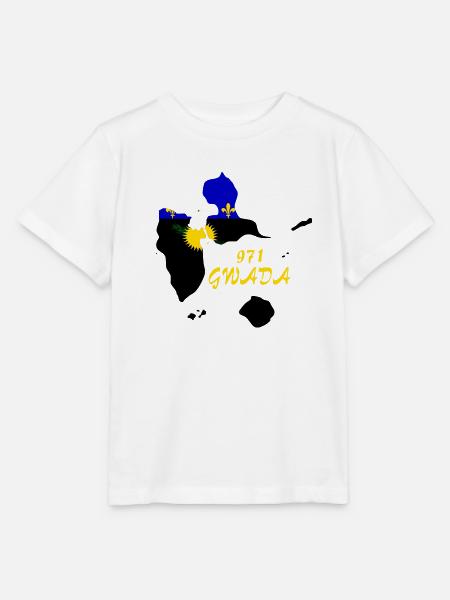 Guadeloupe - Stanley/Stella Kinder T-Shirt MINI CREATOR  - Weiß