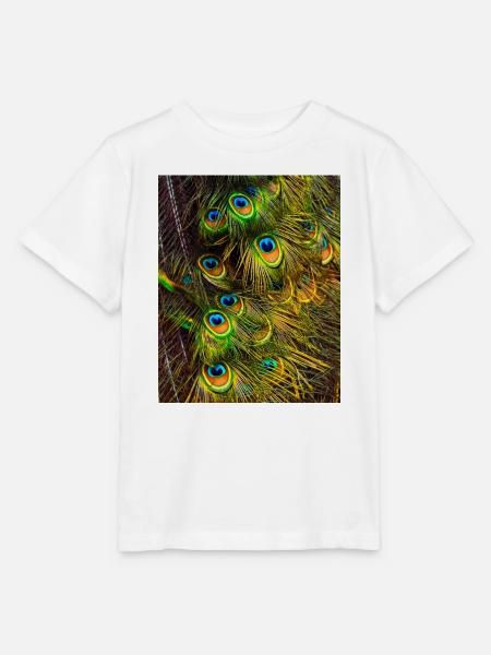 Pfauenfedern - Stanley/Stella Kinder T-Shirt MINI CREATOR - Weiß
