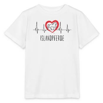Heart Horses Horse Love Icelandic Horses Déclaration - T-shirt bio MINI CREATOR Stanley/Stella Enfant - blanc - Devant - Maike (125cm)