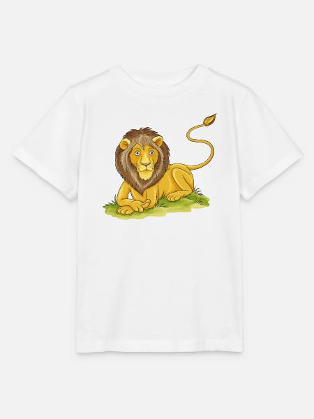 lässiger Löwe - Stanley/Stella Kinder T-Shirt MINI CREATOR - Weiß