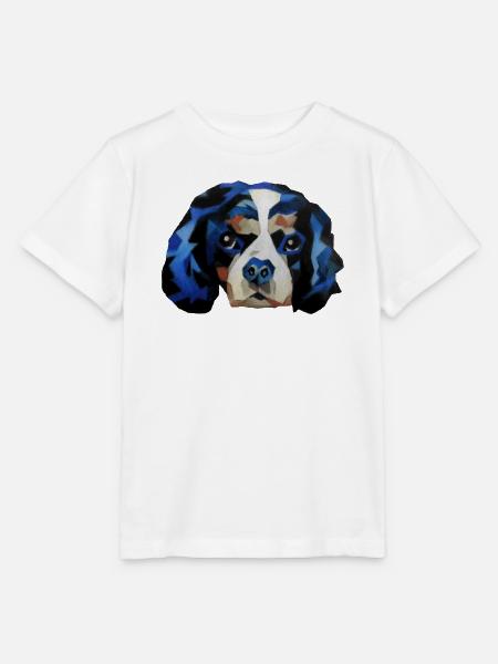 Cavalier King Charles Spaniel - Stanley/Stella Kinder T-Shirt MINI CREATOR  - Weiß