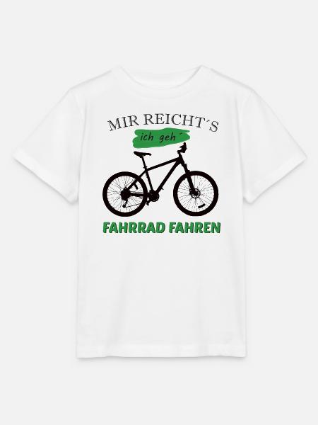 Mir reicht`s, ich geh Fahrrad fahren - Stanley/Stella Kinder T-Shirt MINI CREATOR  - Weiß