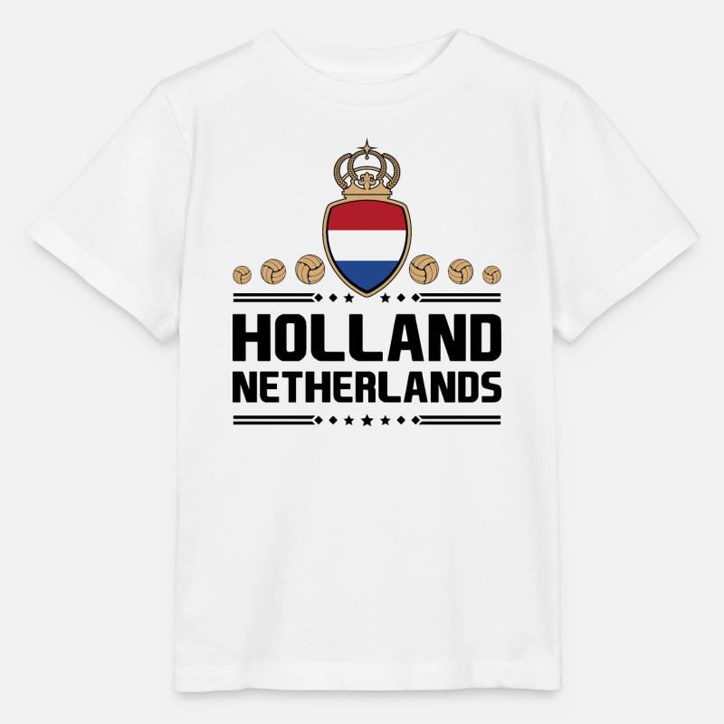 HOLLANDE - PAYS-BAS - T-shirt bio MINI CREATOR Stanley/Stella Enfant - blanc