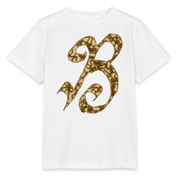 B / Initiale - T-shirt bio MINI CREATOR Stanley/Stella Enfant - blanc - Devant - Maike (125cm)