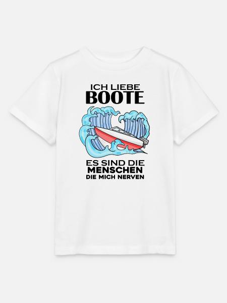 Motorboot Kapitän Bootsführerschein - Stanley/Stella Kinder T-Shirt MINI CREATOR  - Weiß