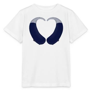 Heart and Hearing Aid - Stanley/Stella MINI CREATOR Kids’ T-Shirt - white - Front - Maike (125cm)