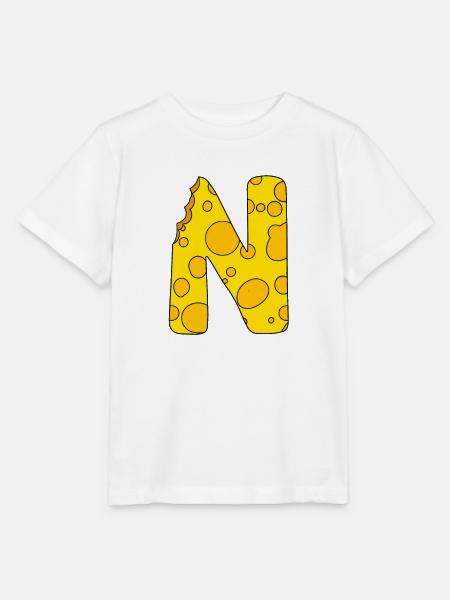 Buchstabe N - Stanley/Stella Kinder T-Shirt MINI CREATOR - Weiß
