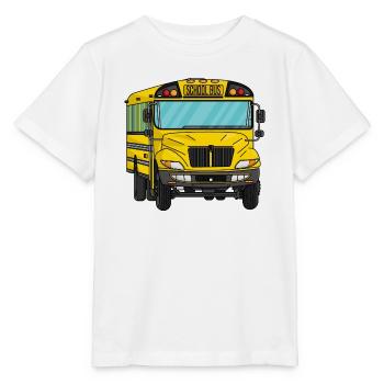 Schulbus - Stanley/Stella Kinder T-Shirt MINI CREATOR  - Weiß - Vorne - Maike (125cm)