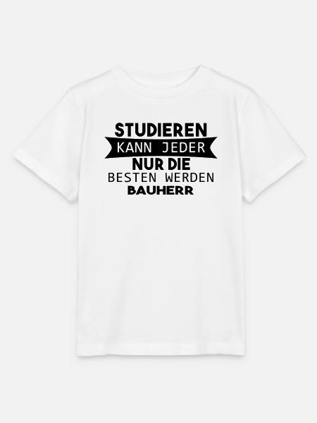 Bauherr Geschenk - Stanley/Stella Kinder T-Shirt MINI CREATOR - Weiß