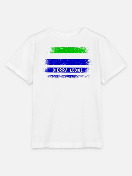 Sierra Leone Flaggen Design - Stanley/Stella Kinder T-Shirt MINI CREATOR  - Weiß