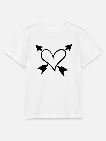 Herz Pfeile Liebe - Stanley/Stella Kinder T-Shirt MINI CREATOR  - Weiß