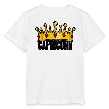 Aberglaube Steinbock Horoskop Sterndeutung Spruch - Stanley/Stella Kinder T-Shirt MINI CREATOR  - Weiß - Vorne - Maike (125cm)