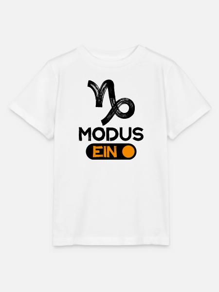 Tierkreis Statement Steinbock Astrologie Horoskop - Stanley/Stella Kinder T-Shirt MINI CREATOR - Weiß