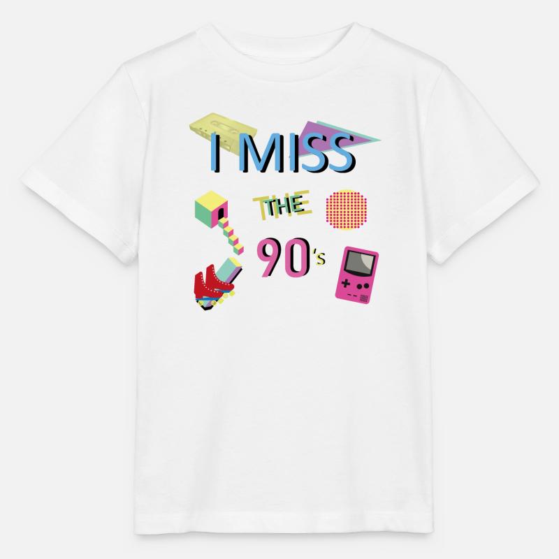 Nostalgisches 90er-Jahre-Thema - Stanley/Stella Kinder T-Shirt MINI CREATOR  - Weiß