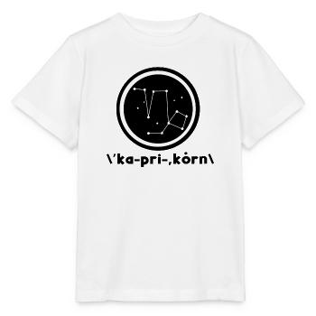 Konstellation Steinbock Gestirne Himmel Galaxie - Stanley/Stella Kinder T-Shirt MINI CREATOR  - Weiß - Vorne - Maike (125cm)